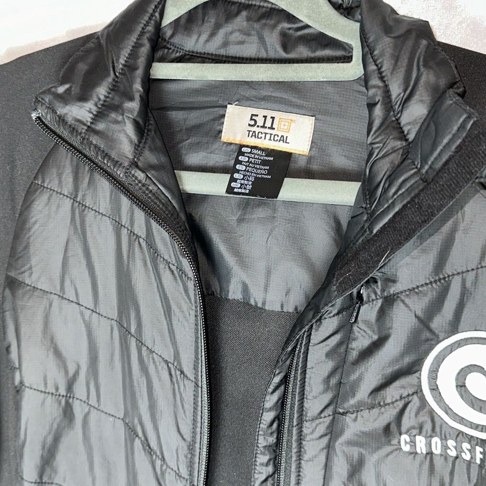 511 Tactical Womens Utility Jacket Size Small Black Zip Front CrossFit LOGO